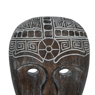 Figurine Décorative Marron Masque 24 x 12 x 46 cm