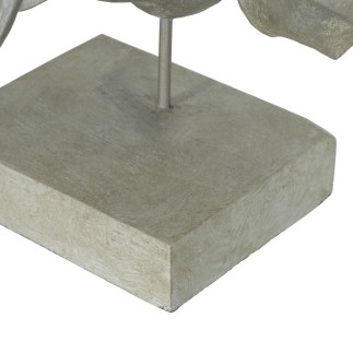 Figura Decorativa Plateado Elefante 35 x 21 x 35 cm