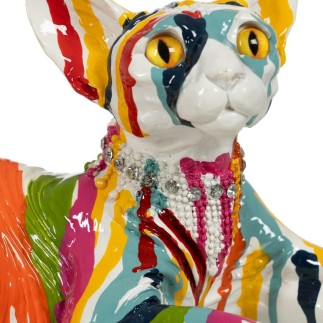 Figurine Décorative Chat 33,5 x 15,5 x 15 cm