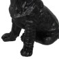 Figurine Décorative Noir Doré Chien 15,5 x 18,4 x 25,5 cm