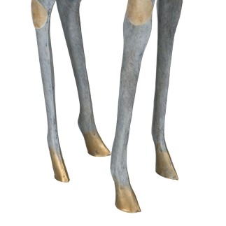 Figurine Décorative Gris Doré Girafe 27 x 12 x 100 cm