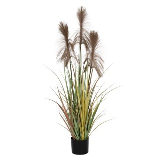 Planta Decorativa PVC Cemento Tejido 120 cm 14 x 14 x 12,5 cm