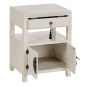 Mesita de Noche ORIENTE Blanco Madera MDF 50 x 40 x 66 cm