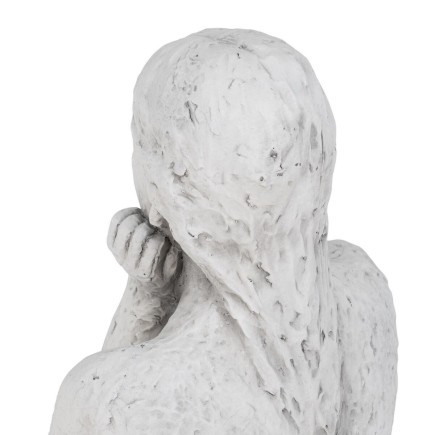 Buste Argile Femme 35,5 x 27 x 55 cm