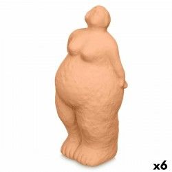 Figurine Décorative Orange Dolomite 14 x 34 x 12 cm (6 Unités) Femme À pied