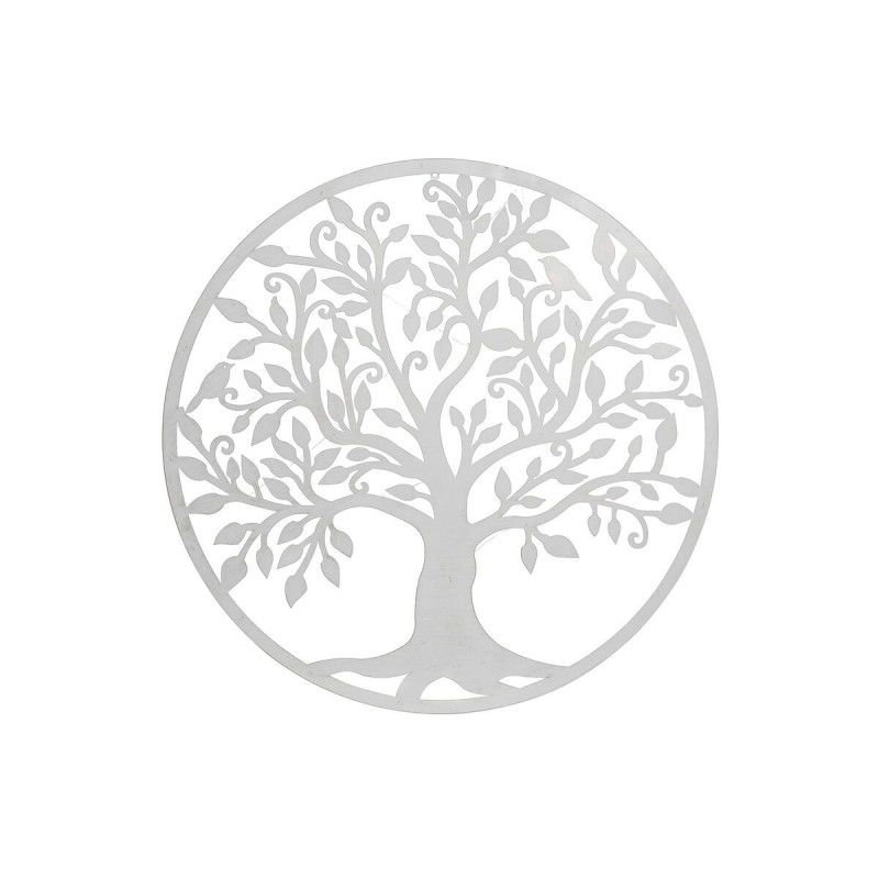 Decoración de Pared Home ESPRIT Blanco Árbol Cottage 99 x 2 x 99 cm