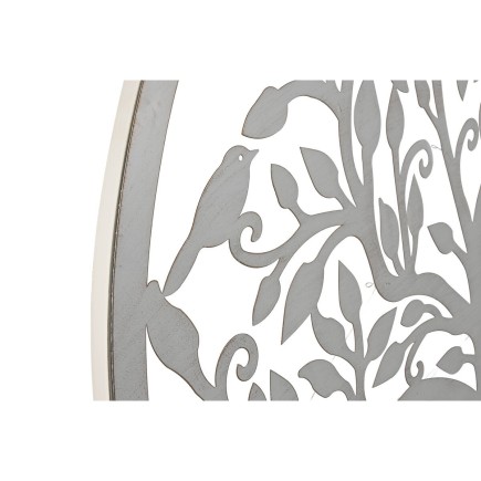 Decoración de Pared Home ESPRIT Blanco Árbol Cottage 99 x 2 x 99 cm