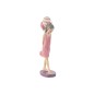 Figura Decorativa Home ESPRIT Rosa Malva chica 7 x 11 x 27 cm