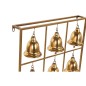 Decoración de Pared Home ESPRIT Dorado Campanas 50 x 10 x 97 cm