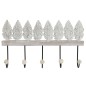 Portemanteau Home ESPRIT Blanc Noir Métal Bois de manguier Volet 41 x 6,5 x 16,5 cm