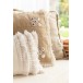 Almofada com mini-espelhos em juta natural L46cm - Almofada para exterior Almofada com mini-espelhos em juta natural L46cm - Almofada para exterior