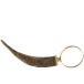 Loupe en forme de corne en résine marron 34x10x34cm