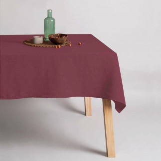 Nappe Mauré 140 x 150 cm Bordeaux