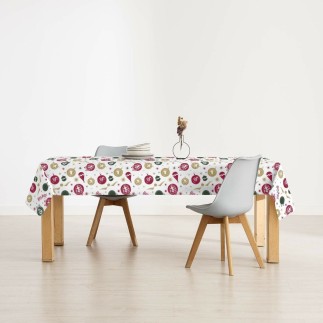 Nappe enduite antitache Mauré Christmas 140 x 140 cm