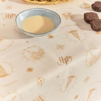 Nappe enduite antitache Harry Potter Hogwarts Christmas 300 x 140 cm