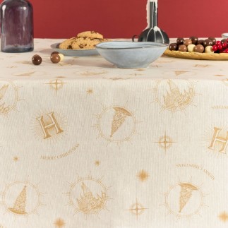 Nappe enduite antitache Harry Potter Hogwarts Christmas 300 x 140 cm