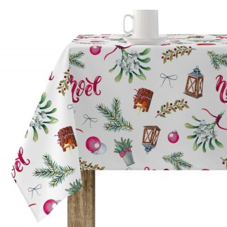 Nappe enduite antitache Mauré Merry Christmas 250 x 140 cm