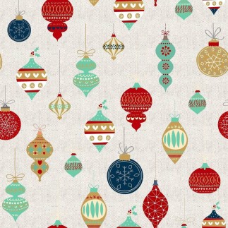 Nappe enduite antitache Mauré Merry Christmas 100 x 140 cm
