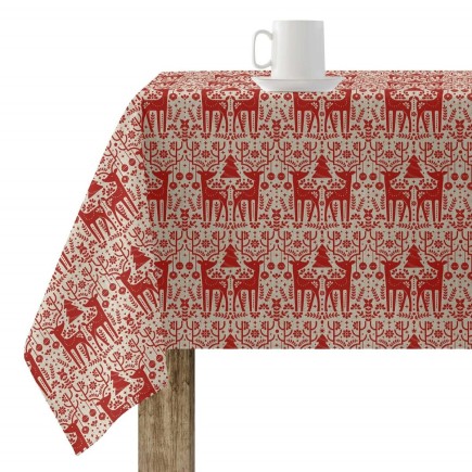 Nappe enduite antitache Mauré Merry Christmas 100 x 140 cm