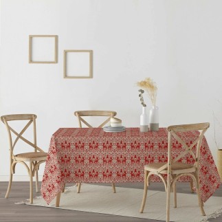 Nappe enduite antitache Mauré Merry Christmas 300 x 140 cm