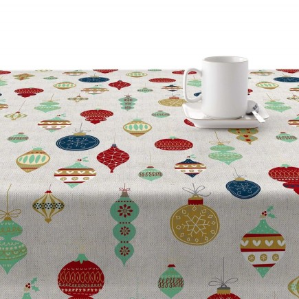 Nappe enduite antitache Mauré Merry Christmas 300 x 140 cm