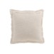 Coussin uni tissé en coton blanc 45x45cm Coussin uni tissé en coton blanc 45x45cm