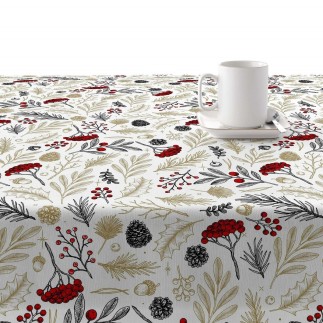 Nappe enduite antitache Mauré Merry Christmas 140 x 140 cm