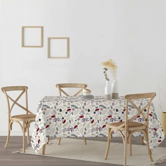 Nappe enduite antitache Mauré Merry Christmas 200 x 140 cm