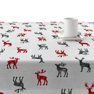Nappe enduite antitache Mauré Merry Christmas 140 x 140 cm