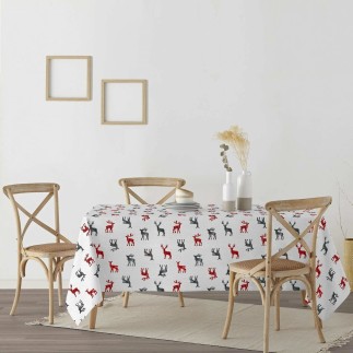Nappe enduite antitache Mauré Merry Christmas 200 x 140 cm