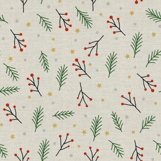 Nappe enduite antitache Mauré Merry Christmas 100 x 140 cm