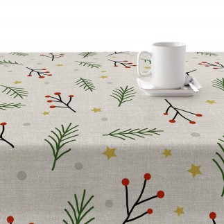Nappe enduite antitache Mauré Merry Christmas 140 x 140 cm