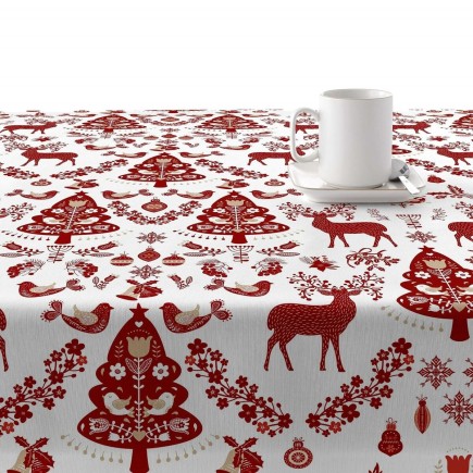 Nappe enduite antitache Mauré Merry Christmas 100 x 140 cm