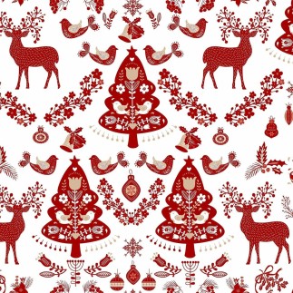 Nappe enduite antitache Mauré Merry Christmas 100 x 140 cm