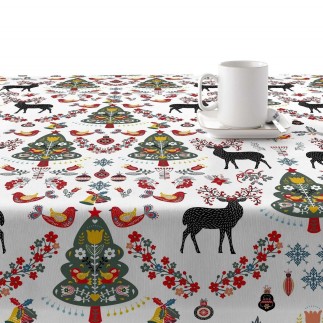 Nappe enduite antitache Mauré Merry Christmas 100 x 140 cm