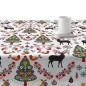 Nappe enduite antitache Mauré Merry Christmas 100 x 140 cm