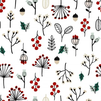 Nappe enduite antitache Mauré Merry Christmas 100 x 140 cm