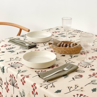 Nappe enduite antitache Mauré Merry Christmas 100 x 140 cm