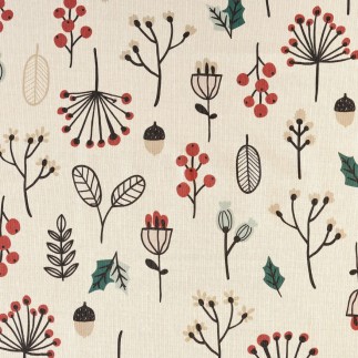 Nappe enduite antitache Mauré Merry Christmas 140 x 140 cm