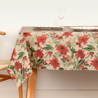 Nappe enduite antitache Mauré Merry Christmas 300 x 140 cm