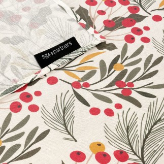 Nappe enduite antitache Mauré Merry Christmas 100 x 140 cm