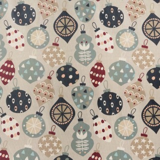 Nappe enduite antitache Mauré Merry Christmas 140 x 140 cm