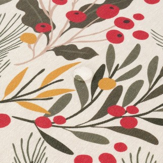 Nappe enduite antitache Mauré Merry Christmas 250 x 140 cm