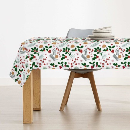 Nappe enduite antitache Mauré Merry Christmas 250 x 140 cm