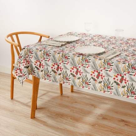Nappe enduite antitache Mauré Merry Christmas 200 x 140 cm