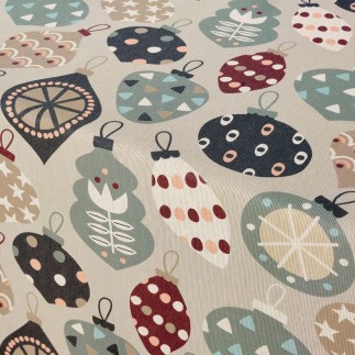 Nappe enduite antitache Mauré Merry Christmas 200 x 140 cm