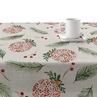 Nappe enduite antitache Mauré Merry Christmas 140 x 140 cm
