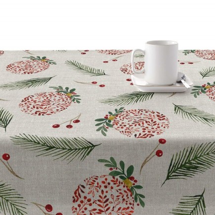 Nappe enduite antitache Mauré Merry Christmas 140 x 140 cm