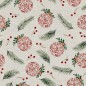 Nappe enduite antitache Mauré Merry Christmas 140 x 140 cm