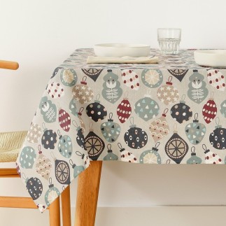 Nappe enduite antitache Mauré Merry Christmas 300 x 140 cm